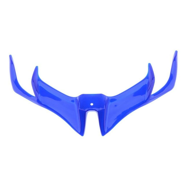 koolsoo Motorcycle Front Fairing Aerodynamic Winglets -ABS Plastic Cover Protection Blue New-Blue