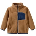 thumbnail image 2 of Mifsaly Boys Girls Full Zip Fleece Jacket Kids Warm Winter Coat Stand Collar Fall Winter Casual Sherpa Outerwear with Pockets, 2 of 5
