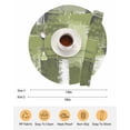 thumbnail image 6 of 13 Inch Round Placemats Set of 4, Sage Green Abstract Non Slip Heat Insulation PP Table Mats, Modern Mottled Art Oil Painting Washable Place Mats for Kitchen Dining Party Table Decor, 6 of 7
