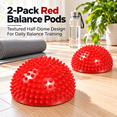 Hedgehog Balance Pods, 6.3 Inch Inflatable Spiky Foot Massage Balls ...