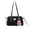 黑色, variant on Pu Leather Armpit Bag Large Lightweight for Women Daily Use And Special Occasion (Brown)