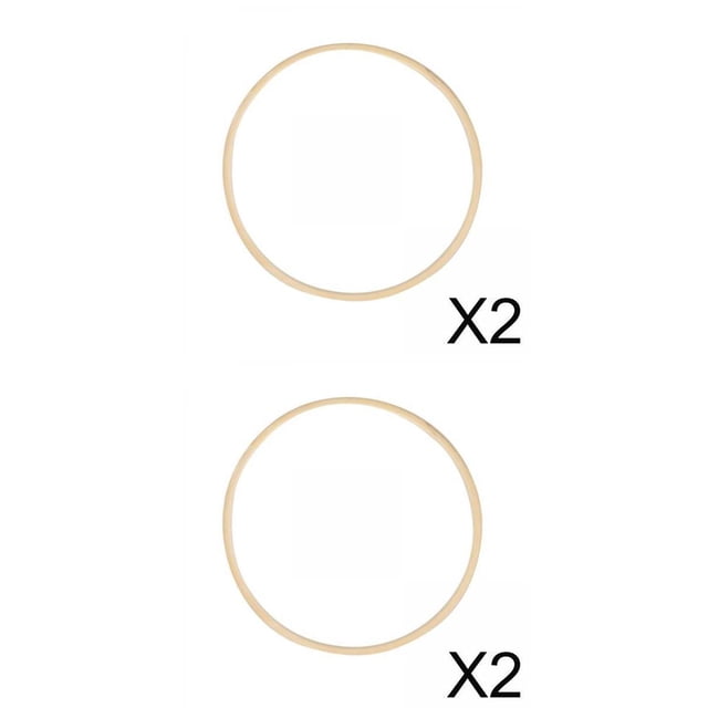4 Aros de para de Bambú, Aros de BLESIY Anillos atrapasueños de bambú