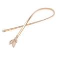 thumbnail image 1 of Qarigey Cinturón de cintura Estrecho Elástico Moda Correas de metal Estilo simple Multicolor Ropa exquisita Día de San Valentín Cinturones Oro Qarigey AP008765-01, 1 of 6