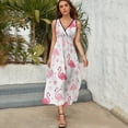 thumbnail image 5 of Flamingo Pattern King Size Sleeveless Dress Dresses Summer Women Dresses Clothing Woman Dresses Dress, 5 of 7