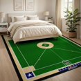 thumbnail image 3 of ODIKA Baseball Stadium Crest With Varsity Pennants And Field Stripes for Dining Room, Large Office, Lounge, Non-Slip Chair-Friendly, 3 of 7