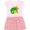 Pink With Stripes, variant on Inktastic Taco Chameleon Girls Toddler Dress