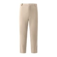 thumbnail image 4 of Cmfcve Men's Dress Pants Waffle Straight Fit Flat Front Trousers Business Casual Pants, 4 of 5