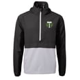 thumbnail image 2 of Men's-Cutter & Buck  Black Portland Timbers Charter Eco Recycled Anorak Hooded Half-Zip Jacket, 2 of 3