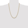 thumbnail image 2 of Auriga 10K Yellow Gold 3.25 mm Diamond-cut Rope Chain Necklace for Women 24", 2 of 7