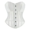 thumbnail image 1 of Haut Corset Bustier Brocart Manches Courtes Élégant pour Femmes et Tenue, 1 of 4