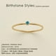 thumbnail image 1 of Anillo SUNIBI de acero inoxidable 316L con piedra de nacimiento para mujer, anillo de estilo Simple de Color dorado, joyería de moda para fiestas y festivales, triangulación de envíos Dengxun unisex, 1 of 2