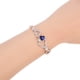 thumbnail image 2 of Pulsera de cadena ajustable con patrón de corazón ahuecado con diamantes de imitación de aleación para mujer, joyería, 2 of 5