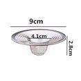 thumbnail image 2 of 1PCS Tub Drain Hair Catcher - 3.54 inch Shower Drain Mesh Strainer, Stainless Steel Shower Bathtub Drain Cover, Bathroom Sink Strainer Filter Basket for Bathroom Sink, Wash Basin Floor Drain, 2 of 5