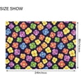 thumbnail image 3 of SKYSONIC Bath Mats Toiletry Mat, Fluffy Plush Absorbent Bath Rugs Carpet with Non Slip Bottom for Bathroom Floor Toilet Tub and Shower-LGBT Pride Flower, 3 of 7