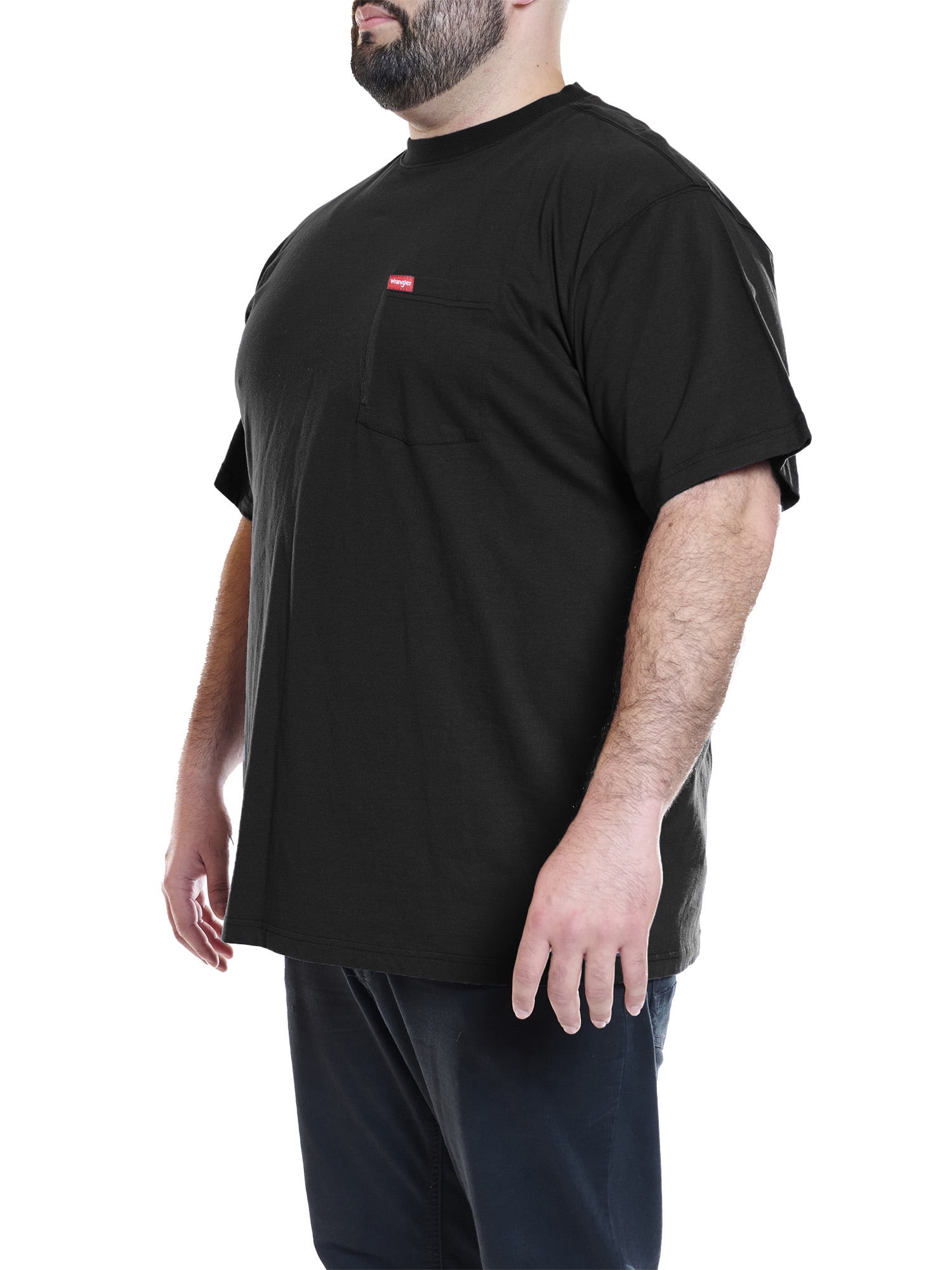Wrangler Men’s Big and Tall Cotton Pocket T-Shirt, Sizes 1XL-6XL