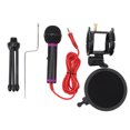 thumbnail image 1 of Kit de micrófono portátil de recogida de corazón de micrófono capacitivo sf555 para grabación por computadora de transmisión en vivo en streaming, 1 of 10