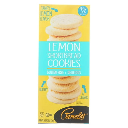 Pamela's Products - Cookies - Lemon Shortbread - Gluten-free - Case Of 6 - 6.25 (Best Lemon Shortbread Cookies)