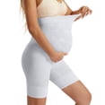 thumbnail image 4 of ShomPort Maternity Biker Shorts Seamless Shapewear Over The Belly Workout Yoga Shorts Pregnancy Belly Support Leggings, 4 of 5