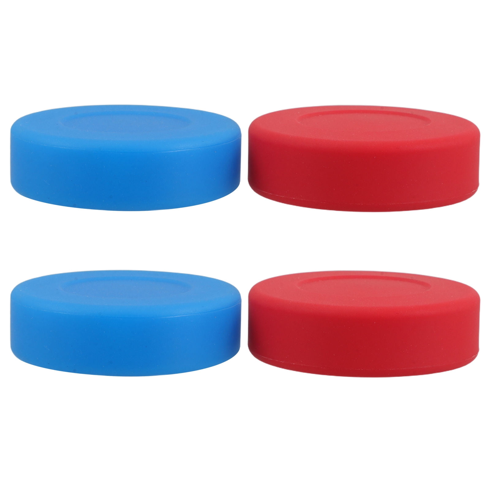 KAKOWELY 4pcs Practical Hockey Puck PVC Round Blue Outdoor Hockey Balls Training Equipment