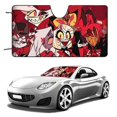 thumbnail image 1 of Animation Hazbin Hotel Car Windshield Sunshade Umbrella Foldable Reflective Sun Visor Front Window Cover Protector Accessories, 1 of 8