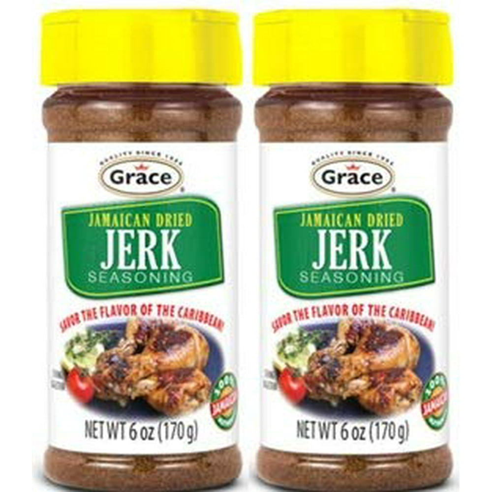 Grace Jamaican Dried Jerk Seasoning 6 oz Pack of 2 bottles