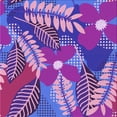 thumbnail image 1 of Ahgly Tapis d'Intérieur Carré à Motifs Crocus Violet, 4 Pieds Carré, 1 of 6