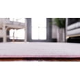 Dover Collection Rug 5 Ft Round Pink LowPile Rug Perfect