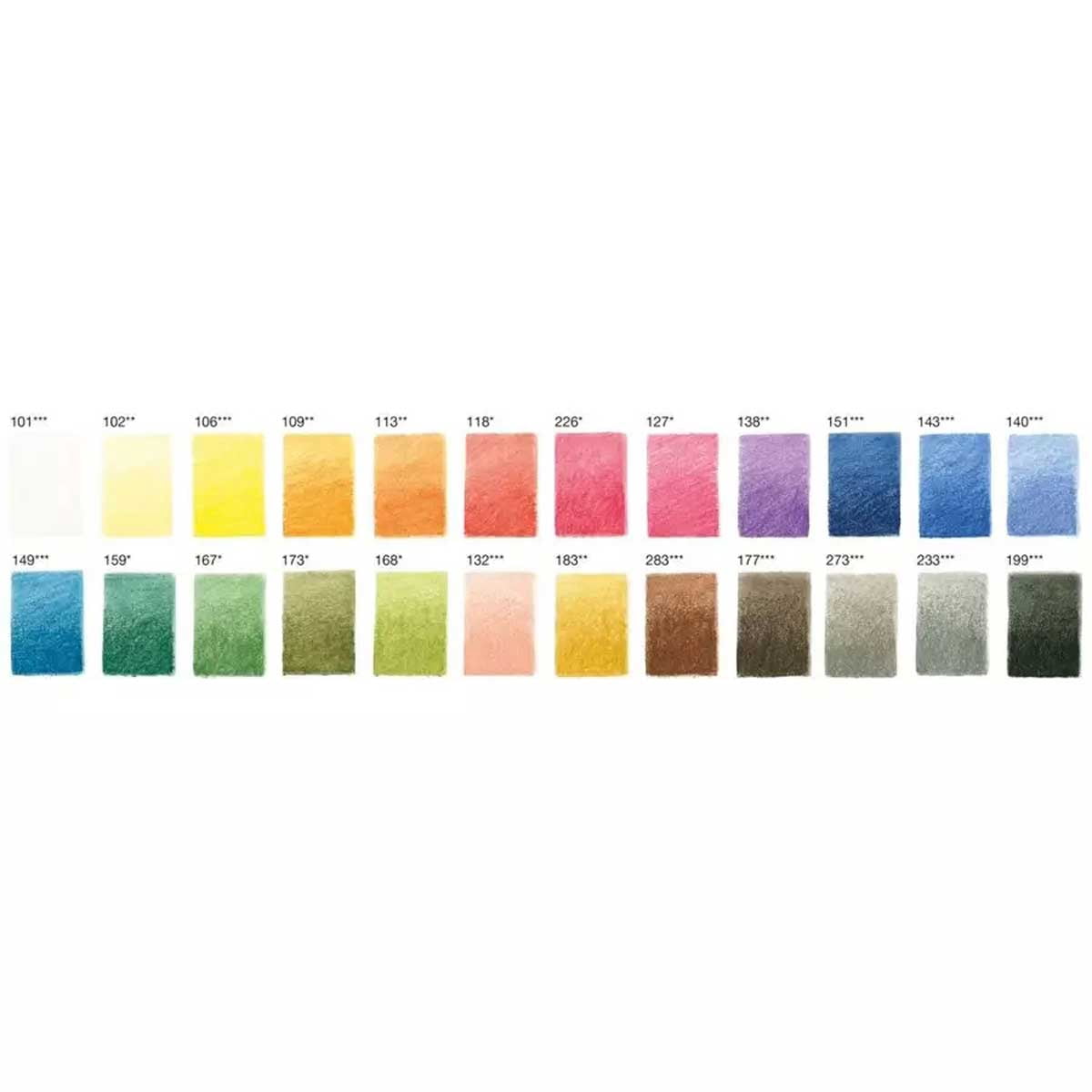 Faber-Castell Faber-Castel FC112124 Pitt Pastel Pencils in A Metal Tin (24 Pack), Assorted