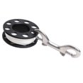 thumbnail image 2 of jinwen Multi Purpose Scuba Diving Line Reel Stainless Steel Finger Spool Reel Gear Clip 15m, 2 of 7