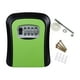 thumbnail image 1 of Caja de seguridad para llaves con capacidad para 5 llaves, caja de almacenamiento portátil para llaves con combinación de 4 dígitos Verde, 1 of 7
