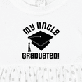 thumbnail image 4 of Inktastic Graduation My Uncle Graduated Girls Baby Dress, 4 of 5