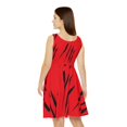 thumbnail image 4 of Effete Feline Claw Marks Scratch Women Skater Dress (AOP), 4 of 6