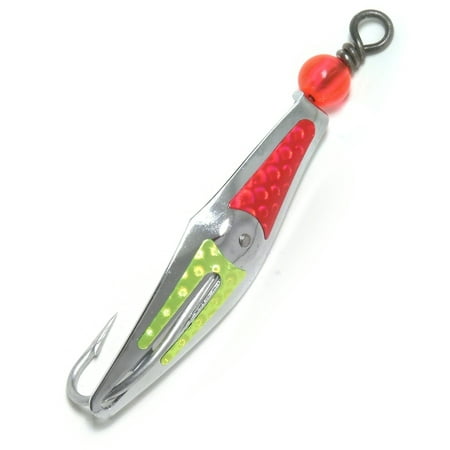 UPC: 0046837101091 | Clarkspoon 0RBMS-CPF Flashspoon # 0 silver clarkspoon With Chartreuse and