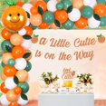 thumbnail image 3 of Little Cutie Baby Shower Decorations A Little Cutie Is On The Way Banner Cake Topper Orange Citrus Balloon Garland Arch Kit for Tangerine Summer Fruit Party Supplies, 3 of 6