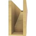 thumbnail image 4 of 6"W x 36"D x 12"H Thin Burlington Rough Cedar Woodgrain TimberThane Corbel, Primed Tan, 4 of 6