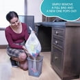 thumbnail image 4 of Popbins Self Replenishing Clear 4 Gallon Trash Bag - 30 Count Easily Accessible Small Garbage Bags For Bathroom Trash Can And Mini Office Bins- With Patented Design, 4 of 7