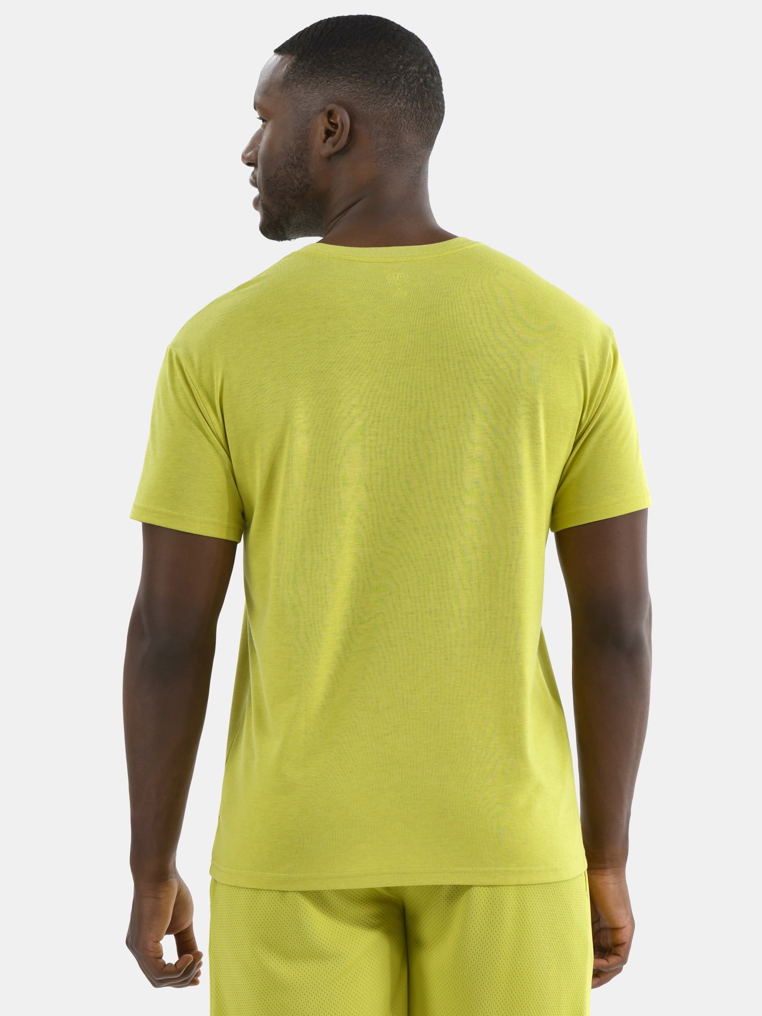 Athletic Works Men's Solid Tri Blend Tee with Short Sleeves, Sizes XS-4XLT