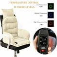 thumbnail image 6 of YIMWNYI Heated Seat Cushion for Office Chair & Car Seat, 12V Adjustable Temperature Winter Warming Cushion, Soft Polyester Backrest Cushion with Non-Slip Design, 6 of 7