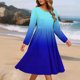 thumbnail image 5 of TaTaai Women's Casual Long Sleeve Tunic Top Round Neck Printed Loose Fit with Pockets Soft Stretchy Long Blouse for Spring Fall Gift, 5 of 6