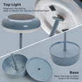 thumbnail image 2 of GRANDPATIO Outdoor Solar Steel Table Lamp with USB Port and Multi-Mode Lighting, Blue, 2 of 6