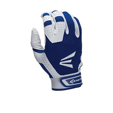 Easton Youth HS3 Batting Gloves, White/Royal, X-Large
