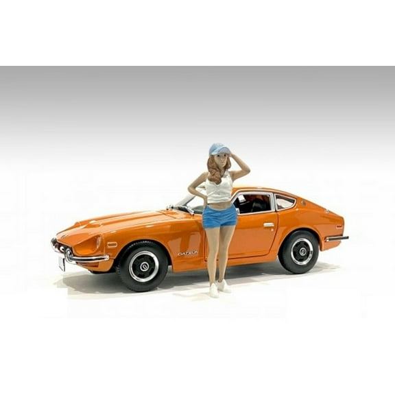 Car Meet 2 Figure III, White with Blue - American Diorama 76391 - 1/24 scale Figurine - Diorama Accessory