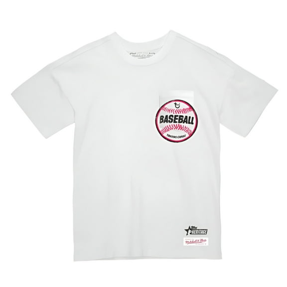 Mitchell Ness Topps Heritage White Sports Extra Pocket Tee