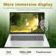 thumbnail image 5 of HP 17.3" HD+ Touchscreen Laptop, Intel Pentium Silver N5030, 4GB RAM, 128GB PCIe SSD, Intel UHD Graphics, Full-Size Keyboard, HD Camera, HP Fast Charge, Win 11 Home, Silver, 32GB Hotface USB Card, 5 of 9