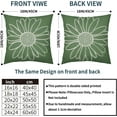 thumbnail image 5 of Green Daisy Flower Pillow Covers 18x18 Inch Set of 2 Spring Summer Floral Bloom Decorative Throw Pillows Seasonal Cotton Linen Pillow Cases Farmhouse Home Decor for Cushion Couch Sofa Outdoor, 5 of 6