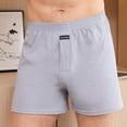 thumbnail image 5 of Ropa interior para hombre, pantalones de flecha, pantalones de pijama de algodón para el hogar, holgados, finos, transpirables, bóxer de cintura alta para hombre, 5 of 5