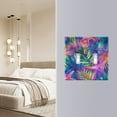 thumbnail image 4 of Yayeee Toggle Light Switch Wall Plate 3-Gang 6.37"x4.48" Decorative Outlet Cover, Colorful Starfish, 4 of 7