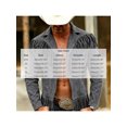 thumbnail image 4 of Zynoxe Men's Suede Jackets Classic Lapel Zip‑Up Oudoor Jacket Long Sleeve Open‑Front Jackets for Men Vintage Solid Color Casual Outer Coat Western Style with Tassel Gray M, 4 of 6
