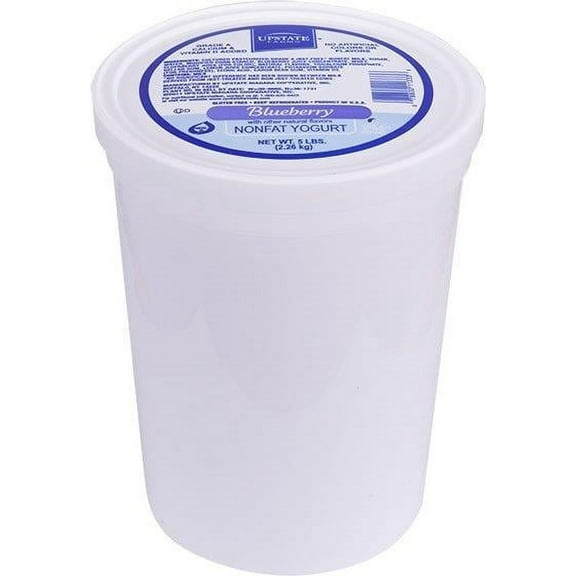 Upstate Farms Nonfat Blueberry Yogurt, 5 Pound - 4 per case.
