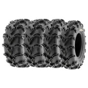 SunF Full set of sport ATV UTV Tires 26x9-12 6 PR 2pcs & 26x11-12 6 PR 2pcs A050